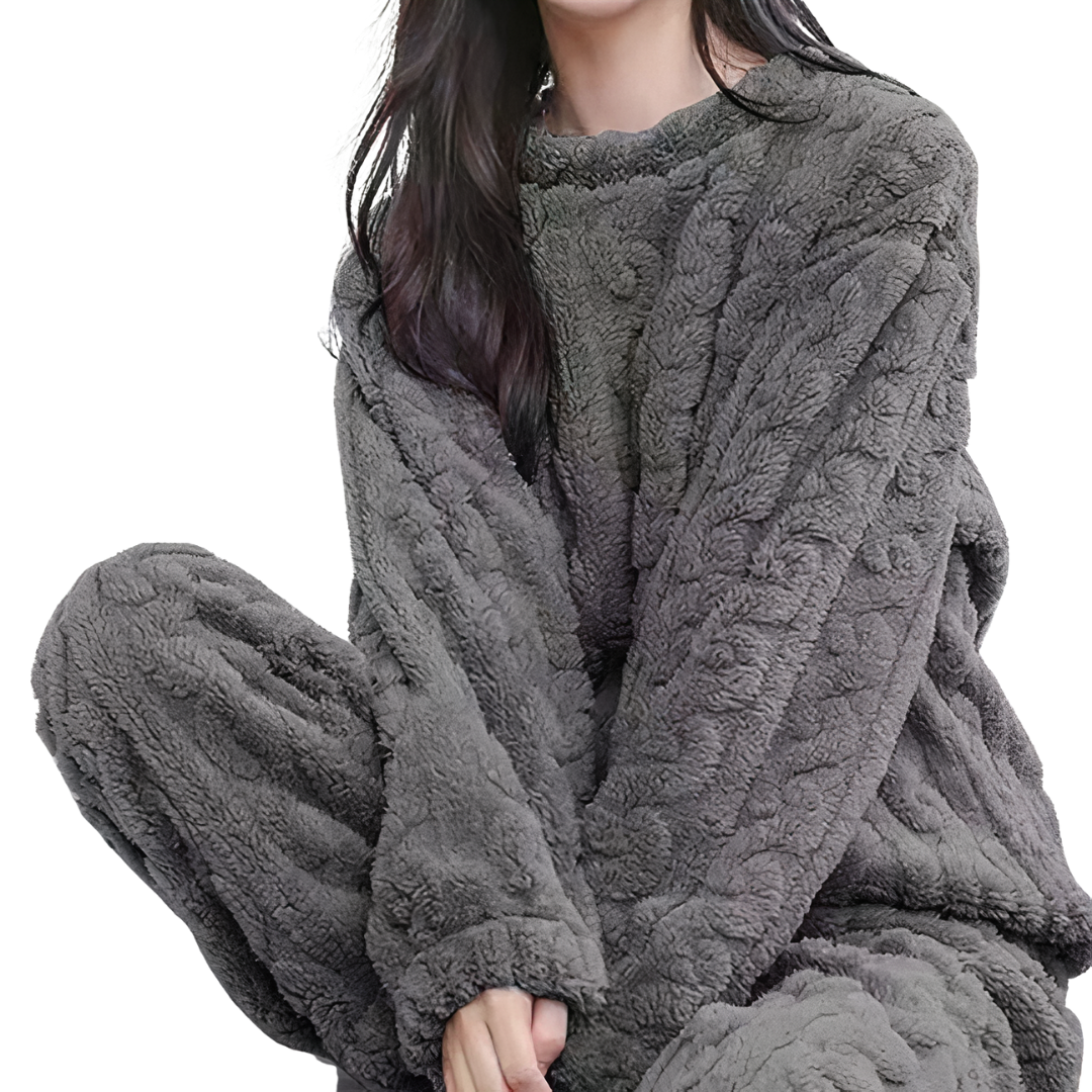 Sweat à Capuche et Pantalon Femme Hiver Chaud - LuxeStyle