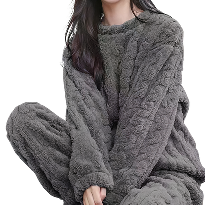 Sweat à Capuche et Pantalon Femme Hiver Chaud - LuxeStyle