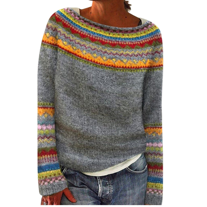 Pull Femme Hiver Coloré en Laine Douce - LuxeStyle