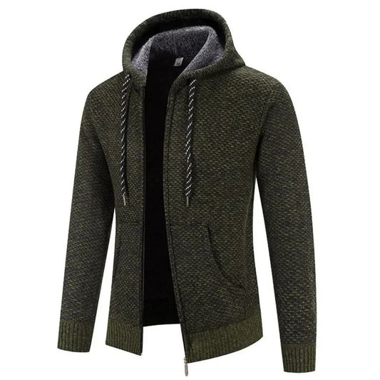 Veste à Capuche Douillette Longue Manches - LuxeStyle