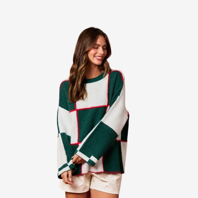 Pull Femme Élégant à Manches Longues - LuxeStyle