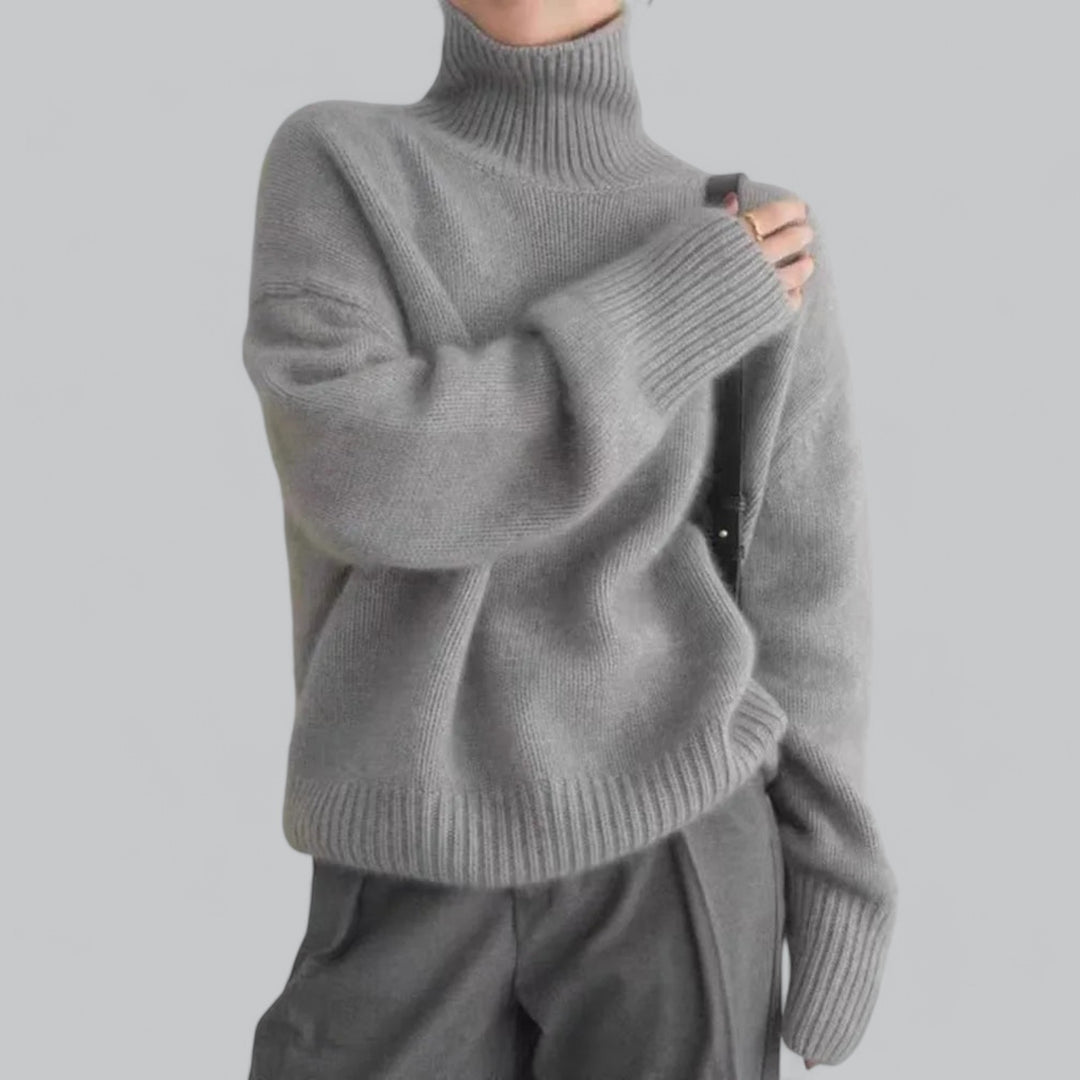 Pull à col roulé élégant pour femme