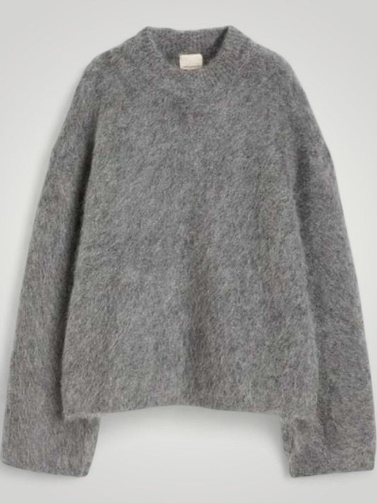 Pull Col Rond Doux Pour Femme - LuxeStyle