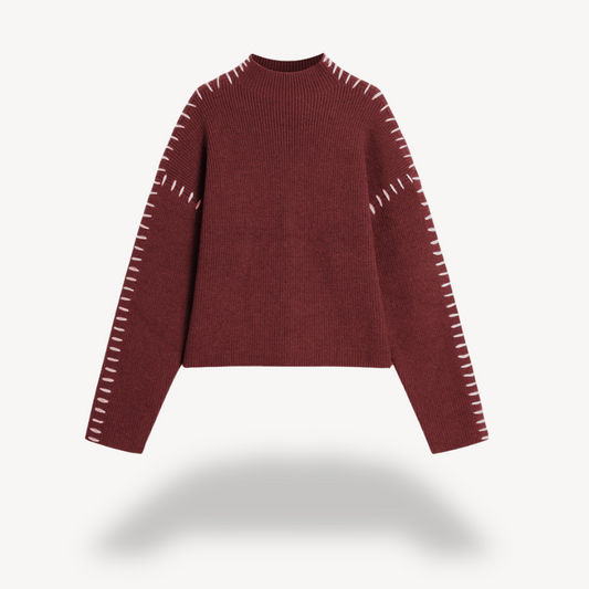 Pull pour femme avec détails en maille tricotée