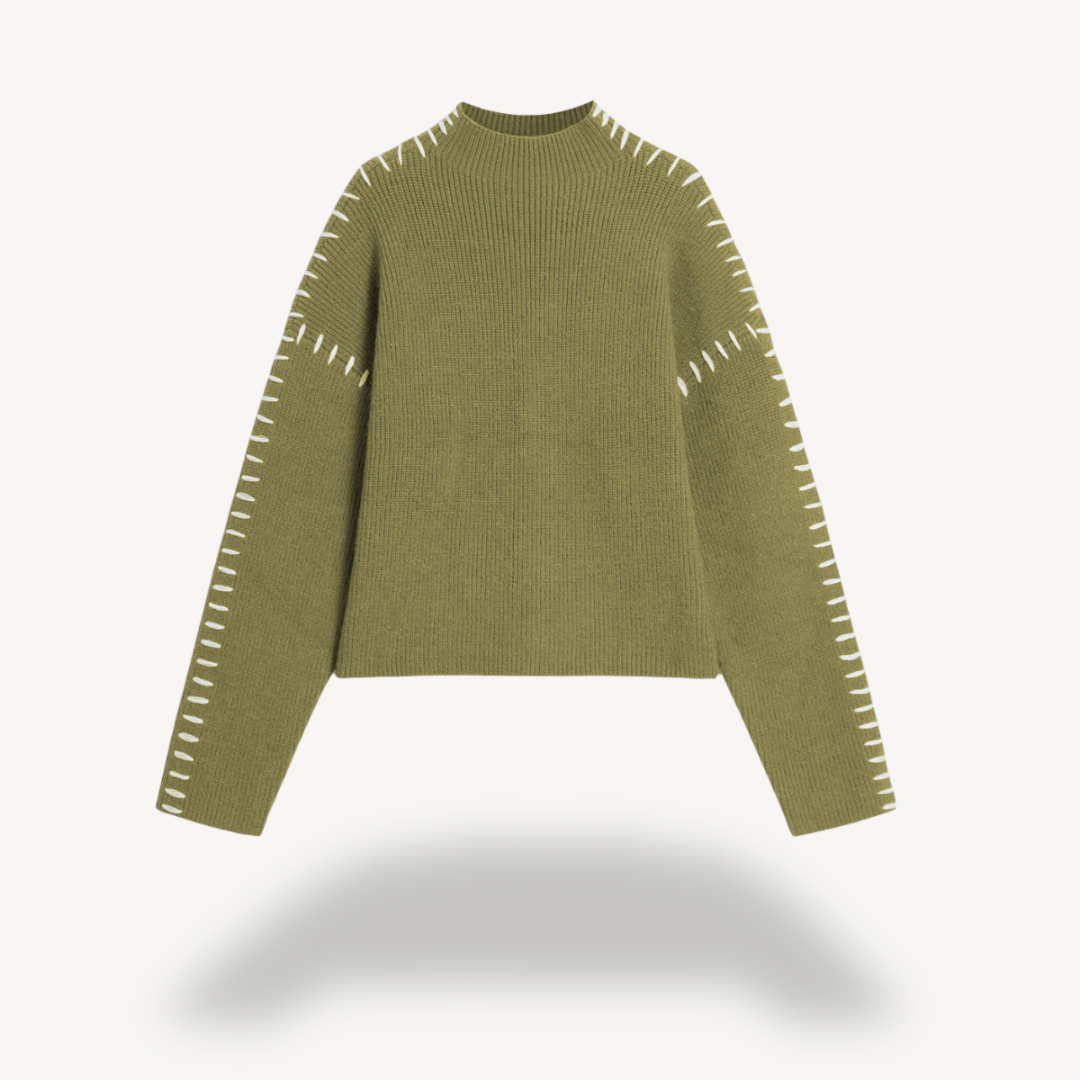 Pull pour femme avec détails en maille tricotée