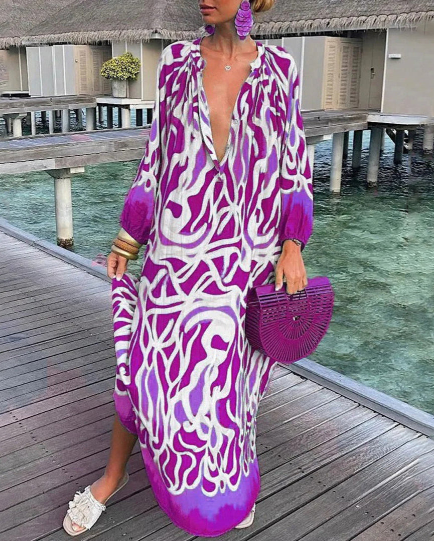 Robe Longue Floral Élégante pour Femme