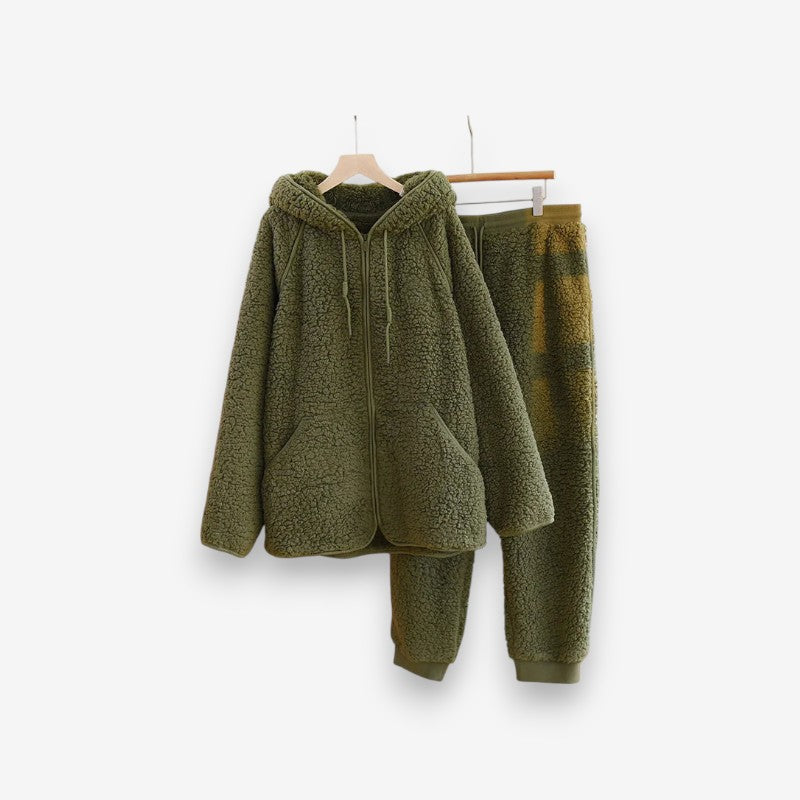 Veste et Pantalon Sport Ensemble Polaire à Capuche - LuxeStyle
