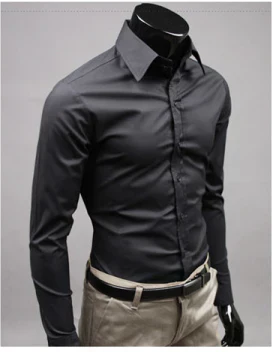 Chemise classique homme à manches longues