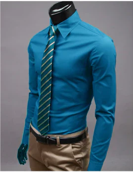 Chemise classique homme à manches longues