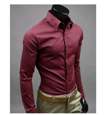 Chemise classique homme à manches longues