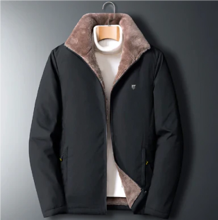 Veste Polaire Douce avec Fermeture Éclair et Poches - BlxckFR
