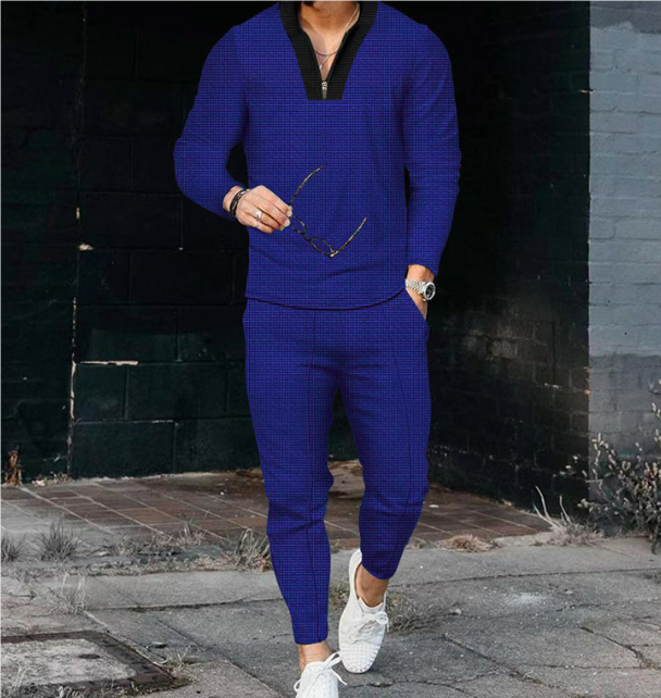 Tenue Décontractée Homme Veste et Pantalon Relax