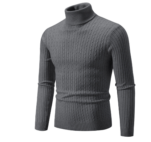 Pull en Laine Châle Brun pour Homme
