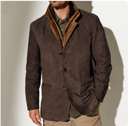 Veste Blazer Élégant Homme Hiver