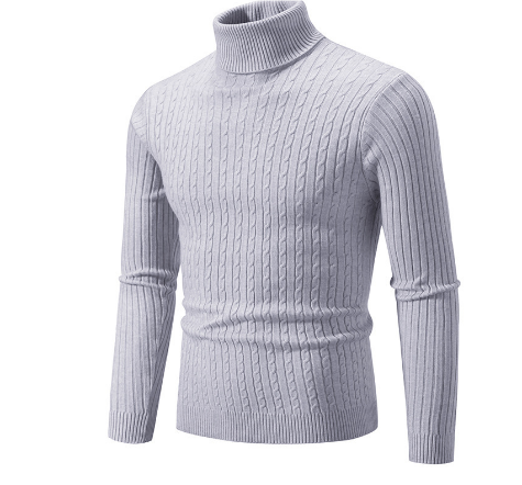 Pull en Laine Châle Brun pour Homme