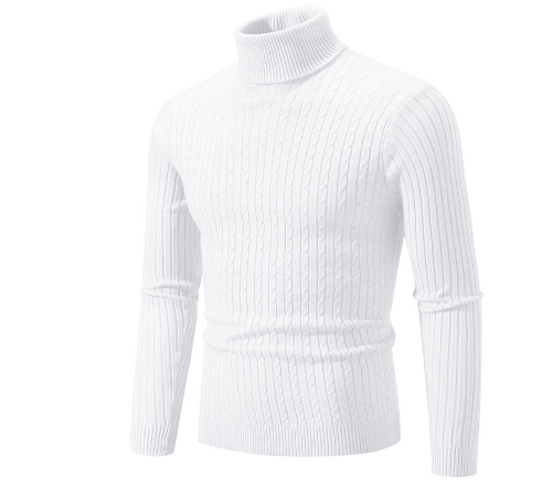 Pull en Laine Châle Brun pour Homme