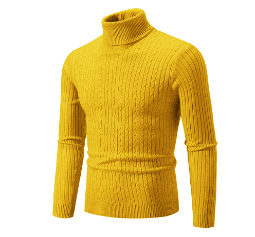 Pull en Laine Châle Brun pour Homme