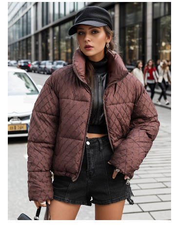 Veste Douillette Zippée pour Femme Hiver
