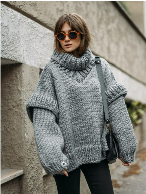 Pull Femme Grande Taille à Carreaux