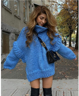 Pull Femme Grande Taille à Carreaux