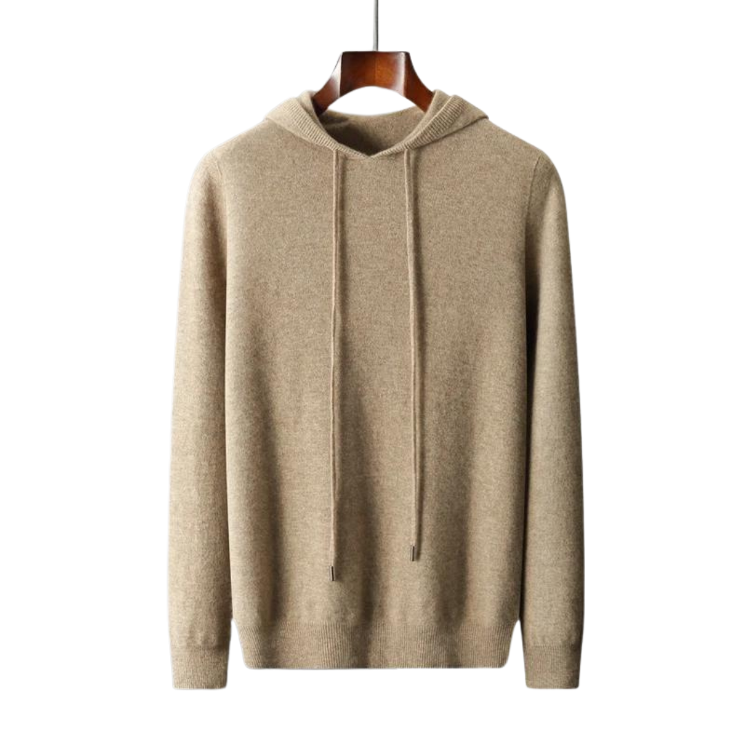 Pull à Capuche Chaud en Laine pour Homme - LuxeStyle