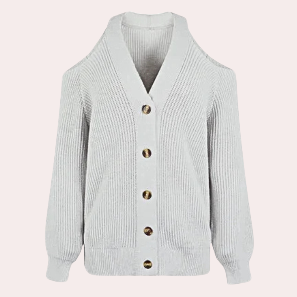 ESTELLA - Pull Classique à Épaules Dégagées pour Femmes