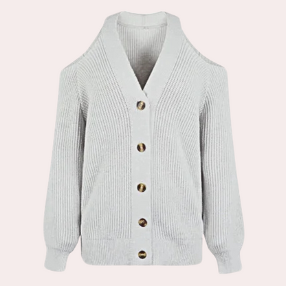 ESTELLA - Pull Classique à Épaules Dégagées pour Femmes