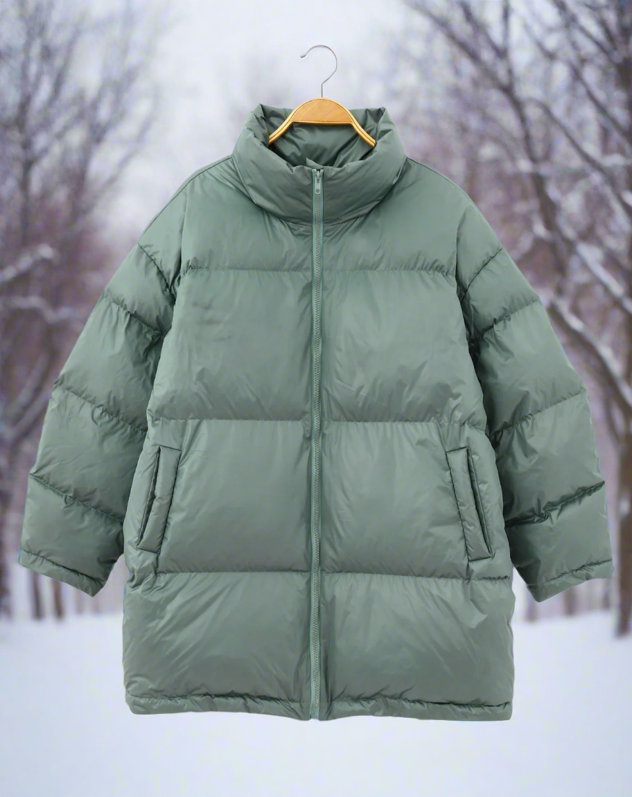 Doudoune Élégante Col Montant pour Femme Hiver