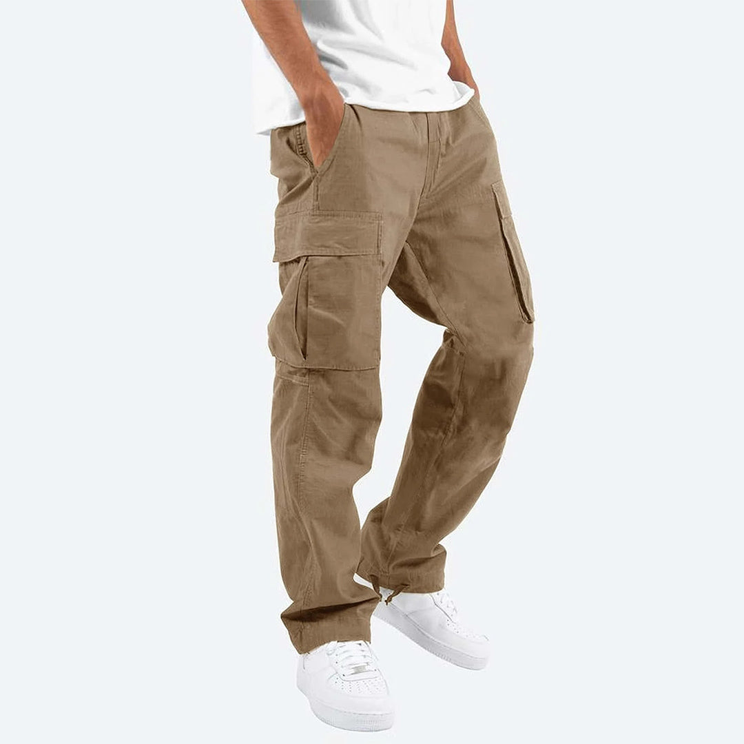 Pantalon large confortable pour homme | Cargo décontracté