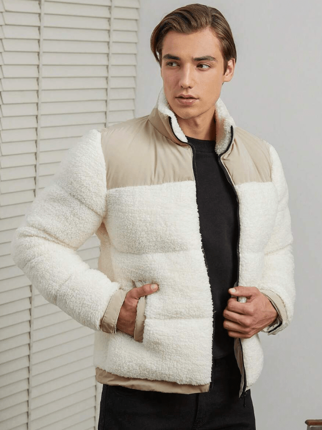 Manteau D'hiver Élégant avec Capuchon pour Homme