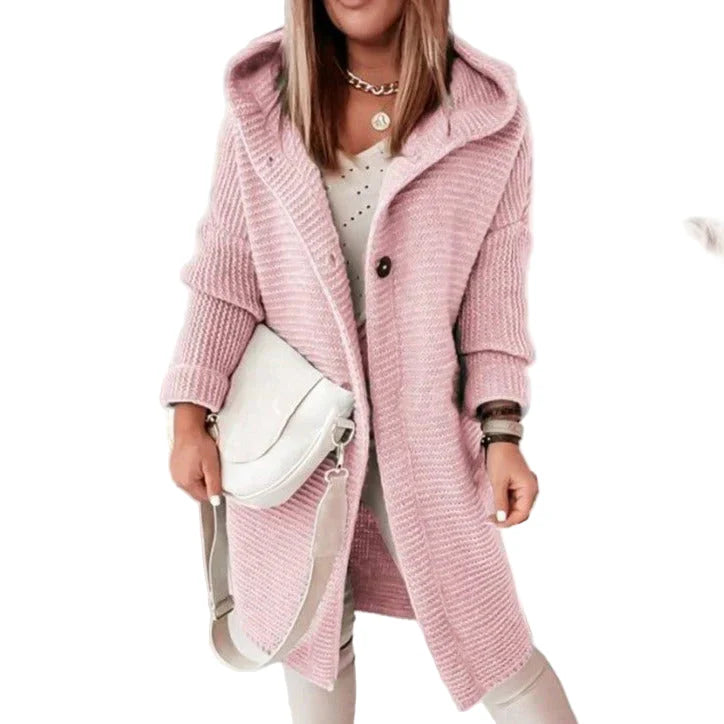 Cardigan Femme Longue Laine Hiver - luxestyle