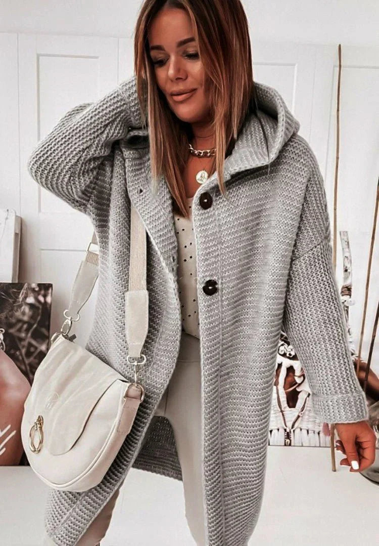 Cardigan Femme Longue Laine Hiver
