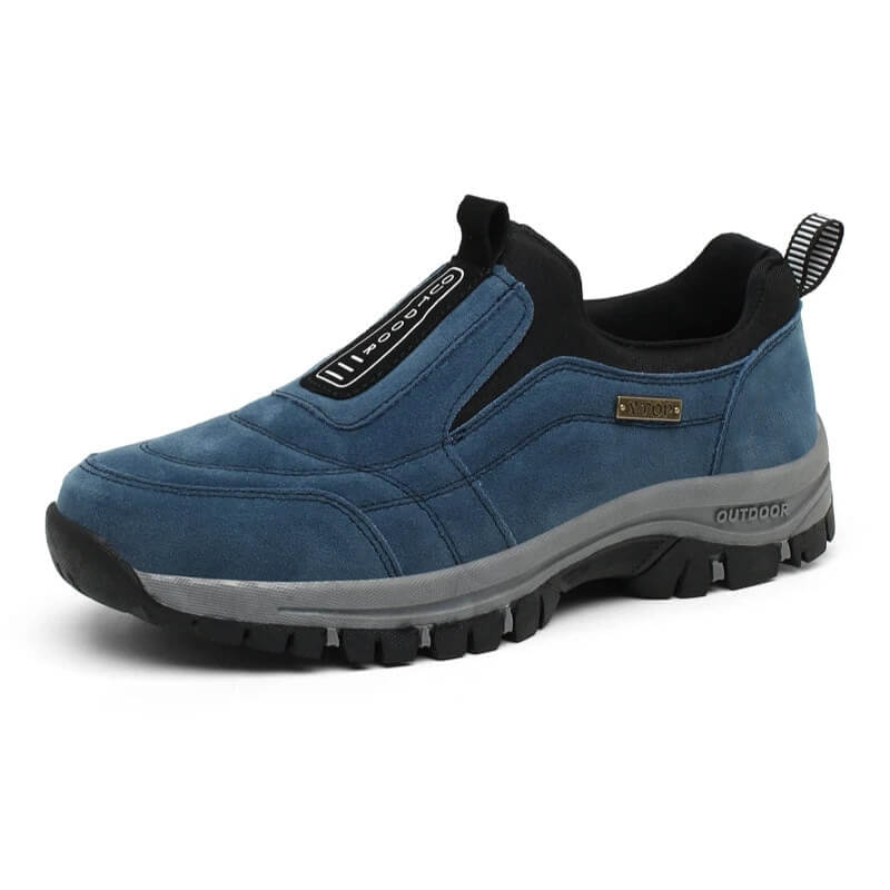 Bottes de marche étanches bleu marine pour homme - LuxeStyle