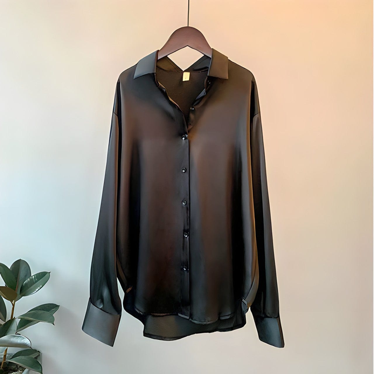 Chemise Élégante Manches Longues Soirée Féminine