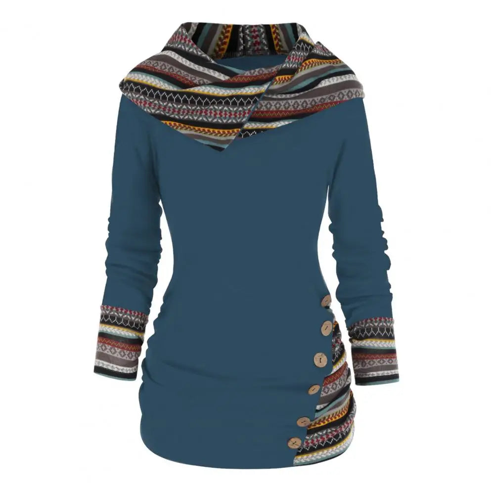 Sweat Capuche Élégant Hiver Femmes
