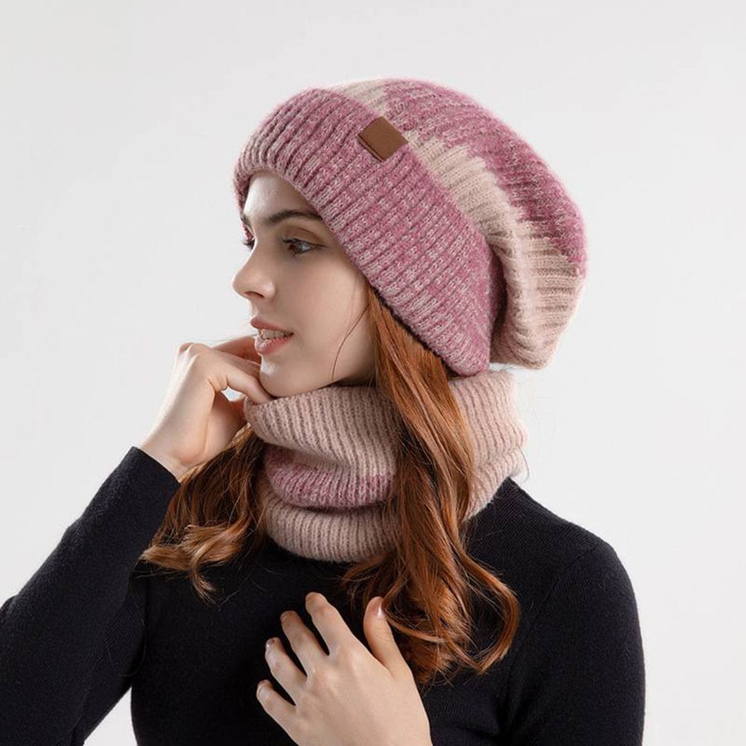 Chapeau et Écharpe Femme Hiver Douillet