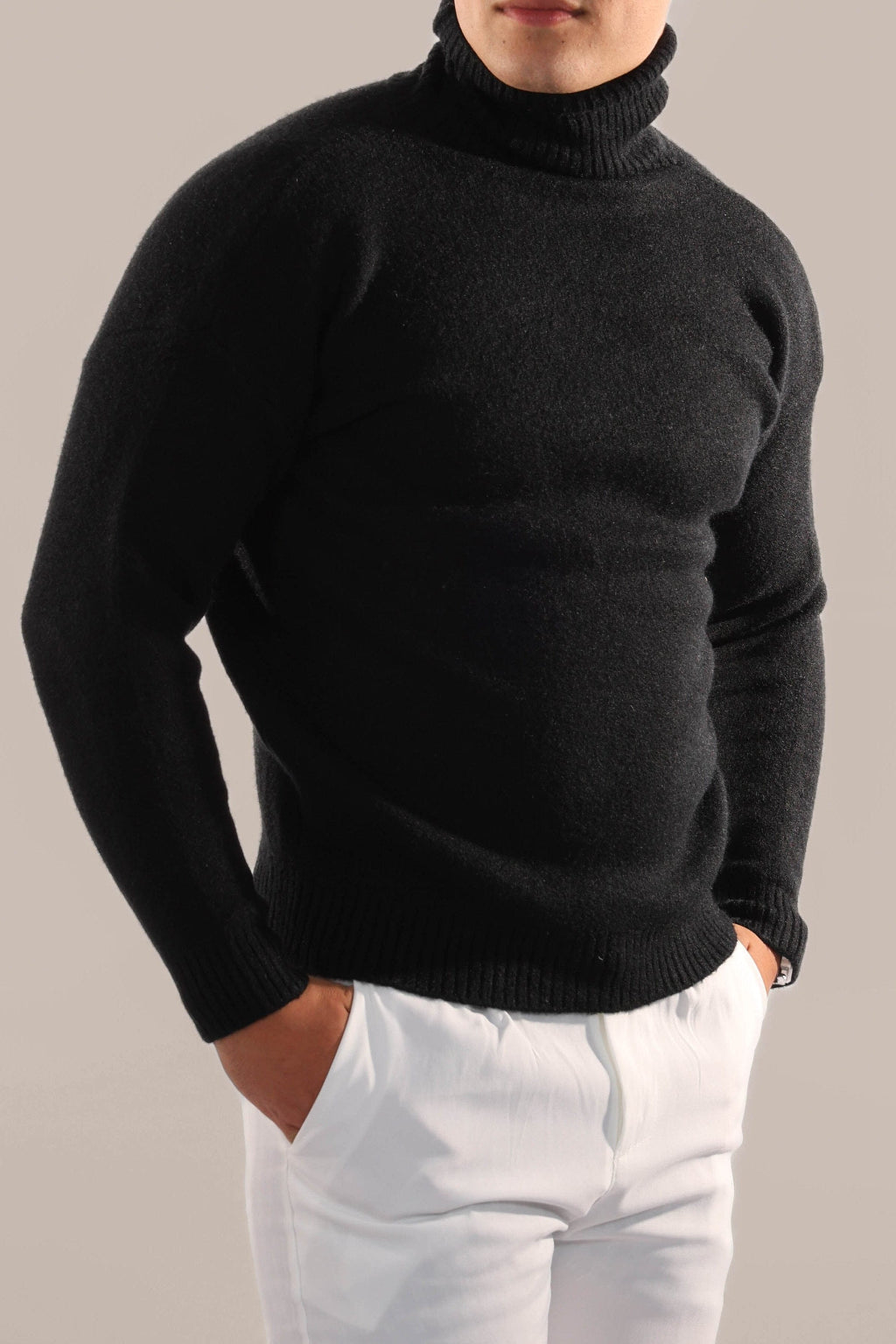 Pull Col Roulé Homme Élégant pour Superposer - LuxeStyle
