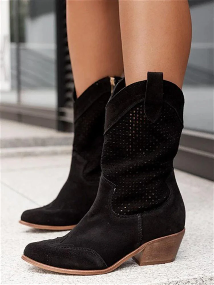 Bottes féminines western décontractées pour été