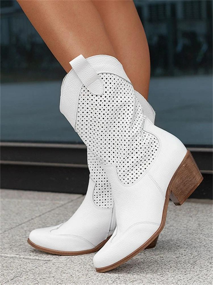 Bottes Femmes Confort Chaussures Éclair Latéral - LuxeStyle