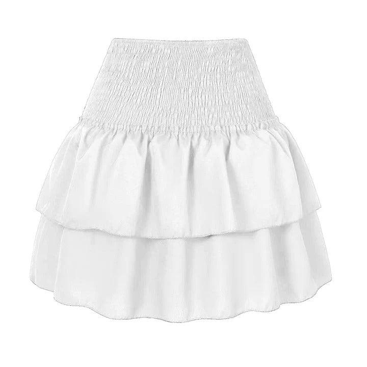 Jupe Femme Élégante Mi-Longueur avec Ceinture Élastique