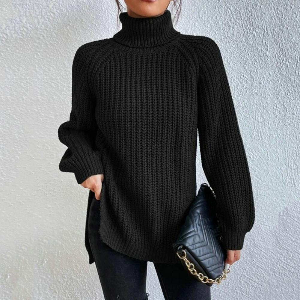 Pull Femme Col Roulé Élégant pour Automne
