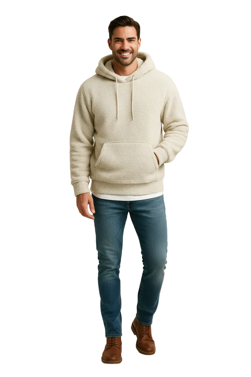 Pull en Fleece Douillet pour Homme – Sweat Capuche Confortable - LuxeStyle