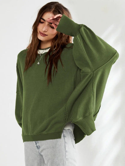 Pull rose femme manches longues doux