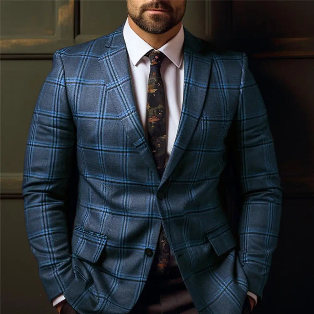 Costume Homme Élégant Deux Pièces Slim Fit