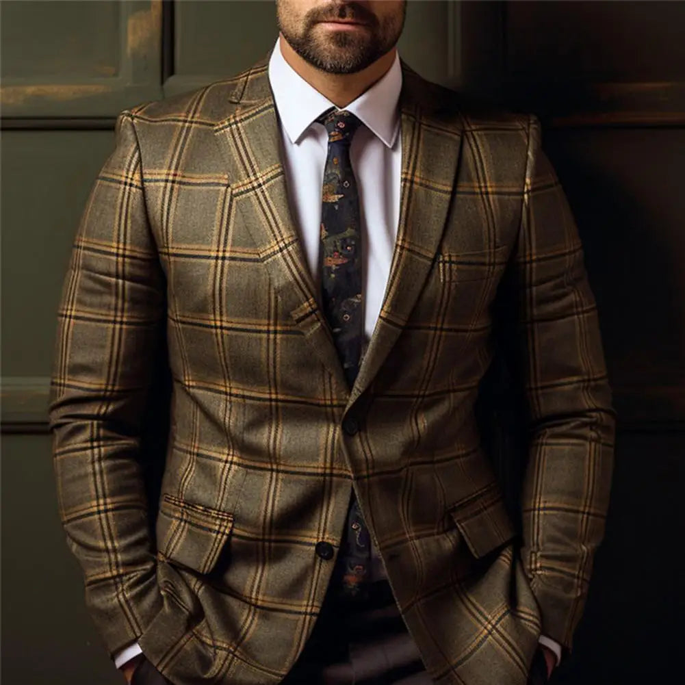 Costume Homme Élégant Deux Pièces Slim Fit