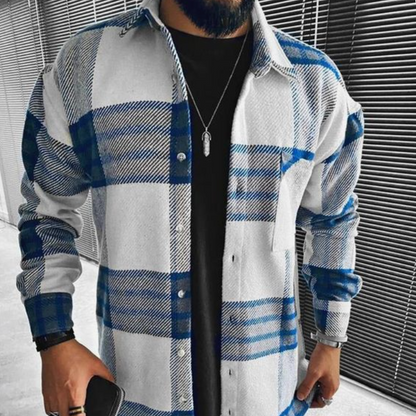 Chemise Flanelle à Carreaux avec Poches