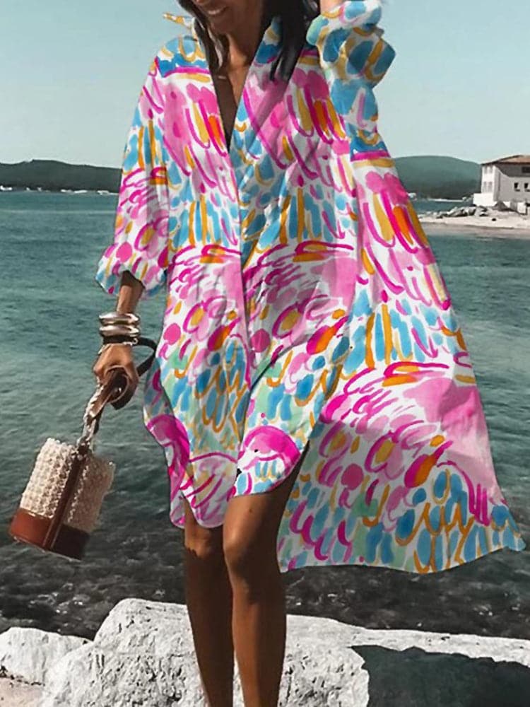 Robe fleurie élégante femme taille moyenne