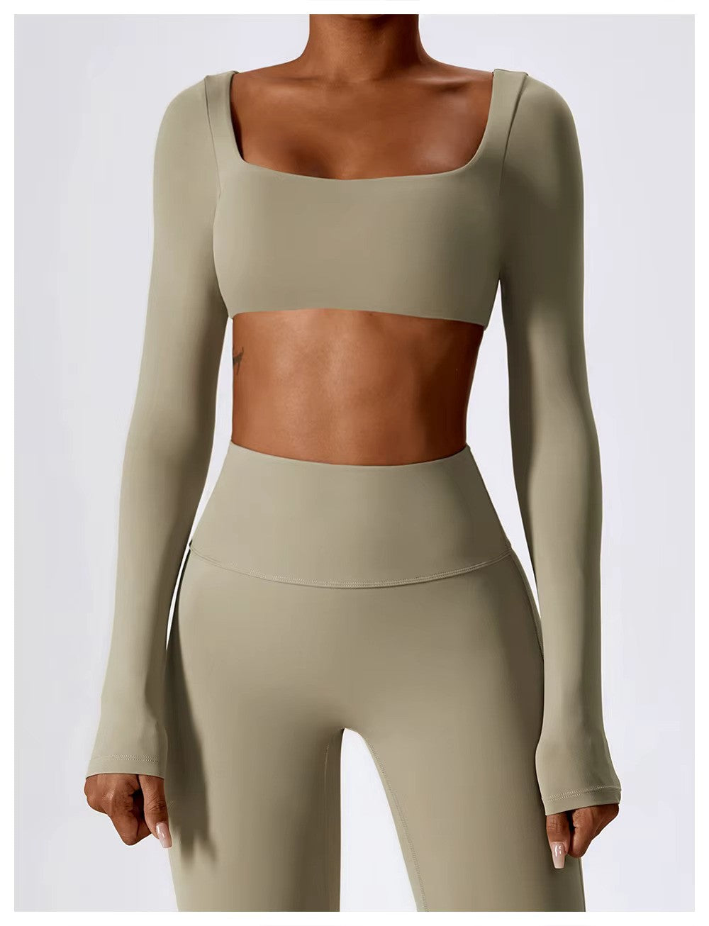 Tenue de Sport Féminine - Ensemble de Yoga Confortable avec Legging Large et Haut Moulant