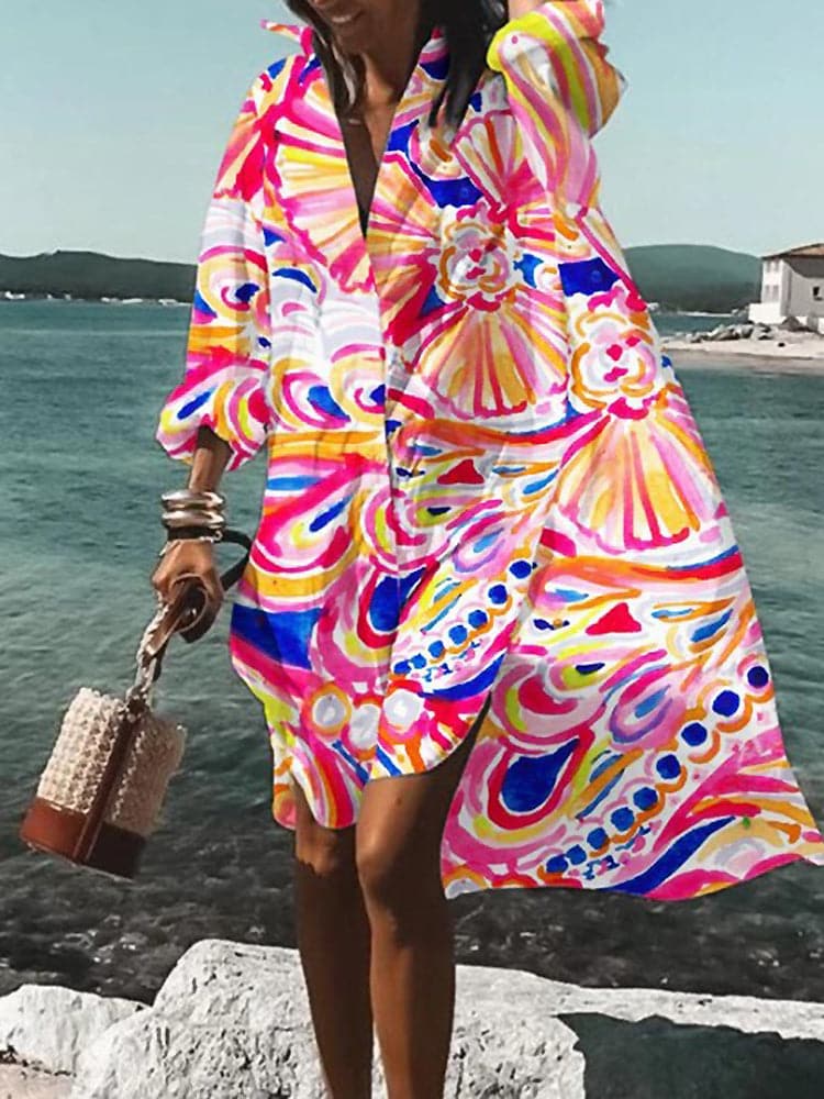 Robe fleurie élégante femme taille moyenne