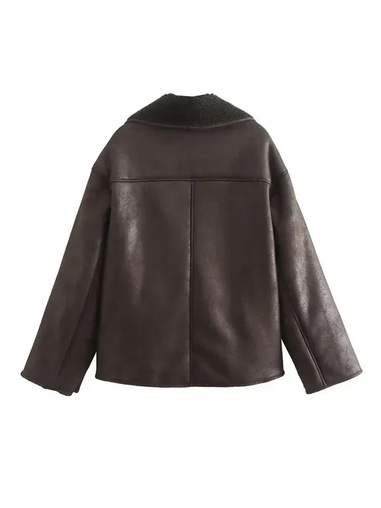 Manteau Femme Hiver Réversible Douillet - LuxeStyle